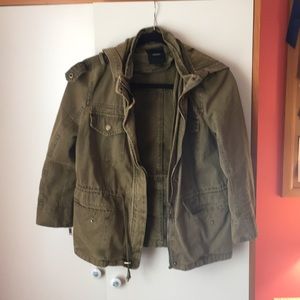 Hooded Green army jacket
